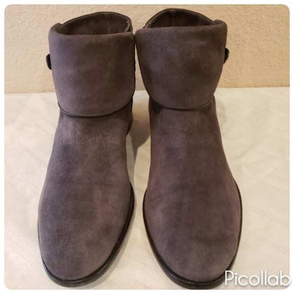 VINCE CAMUTO VC Signature Kalypso Grey Suede Boot - Picture 4 of 6